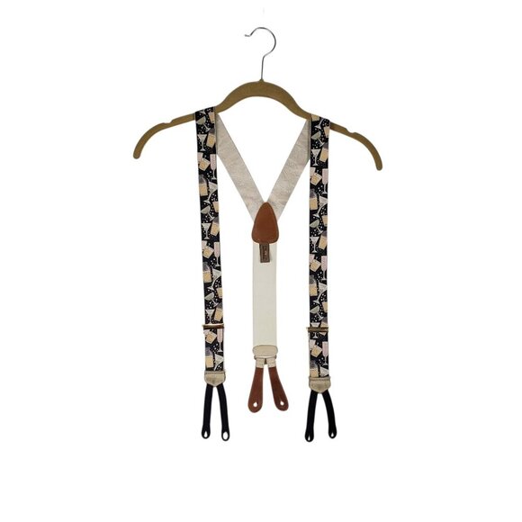 Trafalgar Cocktail Braces Y-Back Button Suspenders Party New Years Eve Retro - Picture 1 of 14